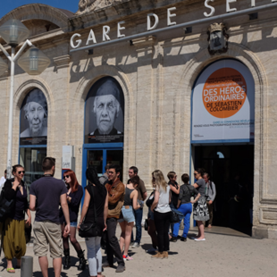 Exposition Sébastien Colombier en gare de Sète