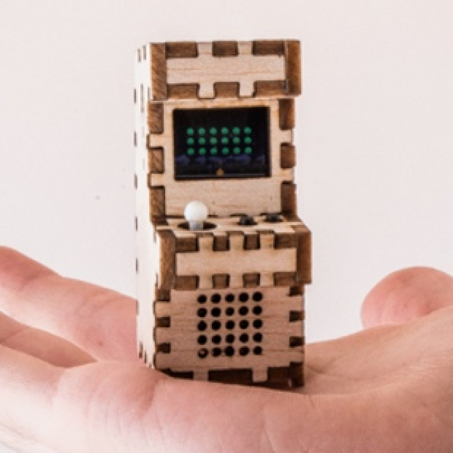 Tiny-Arcade : miniborne arcade en bois