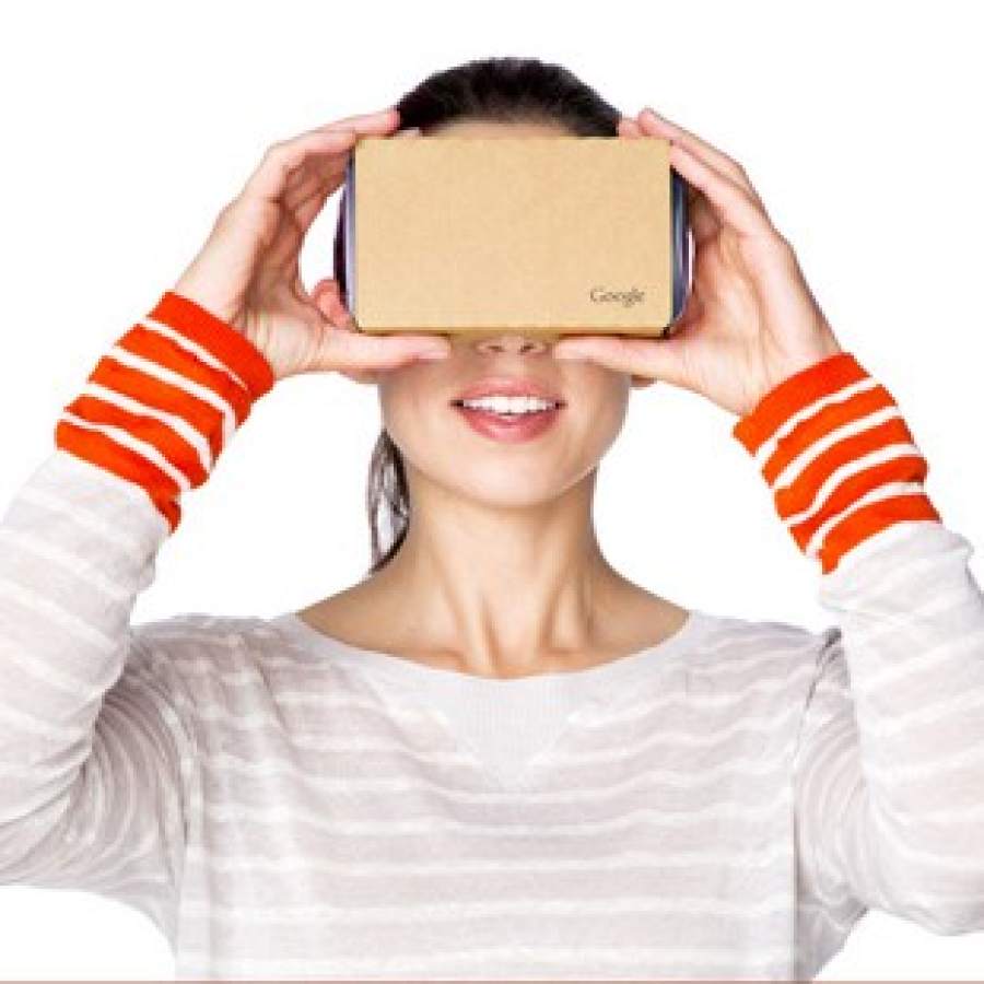 Le Google Cardboard en action ! 